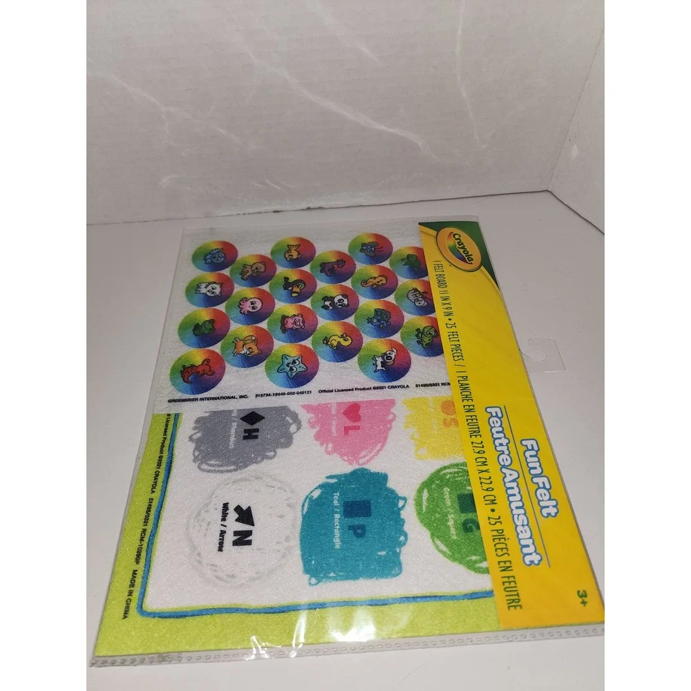 Crayola Color and Shape Fun Felt Learning Set Activity